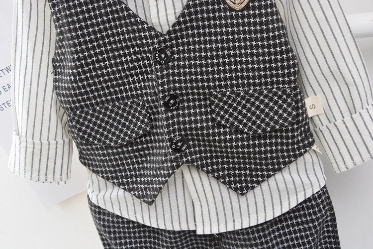 Children Kids Gentleman Clothing Suit Birthday Wedding Party Set