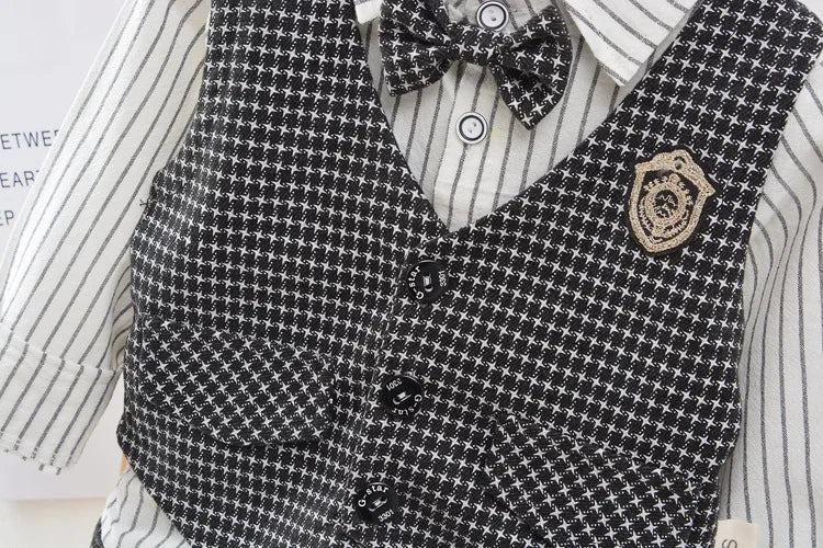 Children Kids Gentleman Clothing Suit Birthday Wedding Party Set