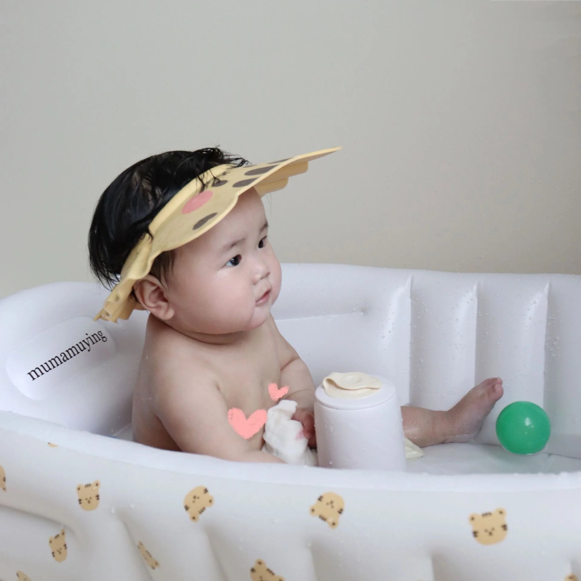 Cute Animal Shower Cap Safety Eye Protection Ear Protection