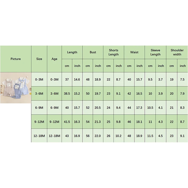 Lioraitiin Baby Boy Gentleman Outfit Solid Color Lapel Neck Romper