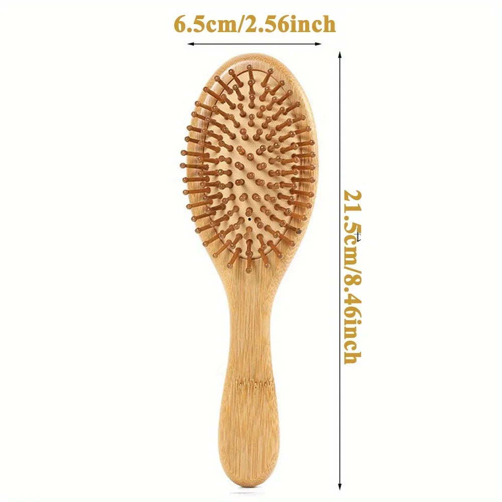 Natural bamboo paddle comb air cushion comb scalp massage