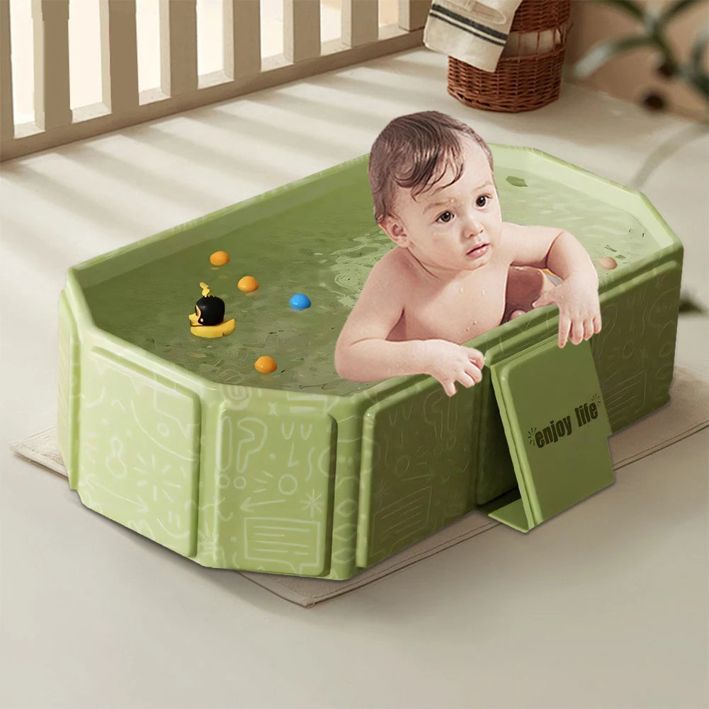 Baby Bathtub for Kids with Drain Outlet Baby Bath Tub Premium Compact