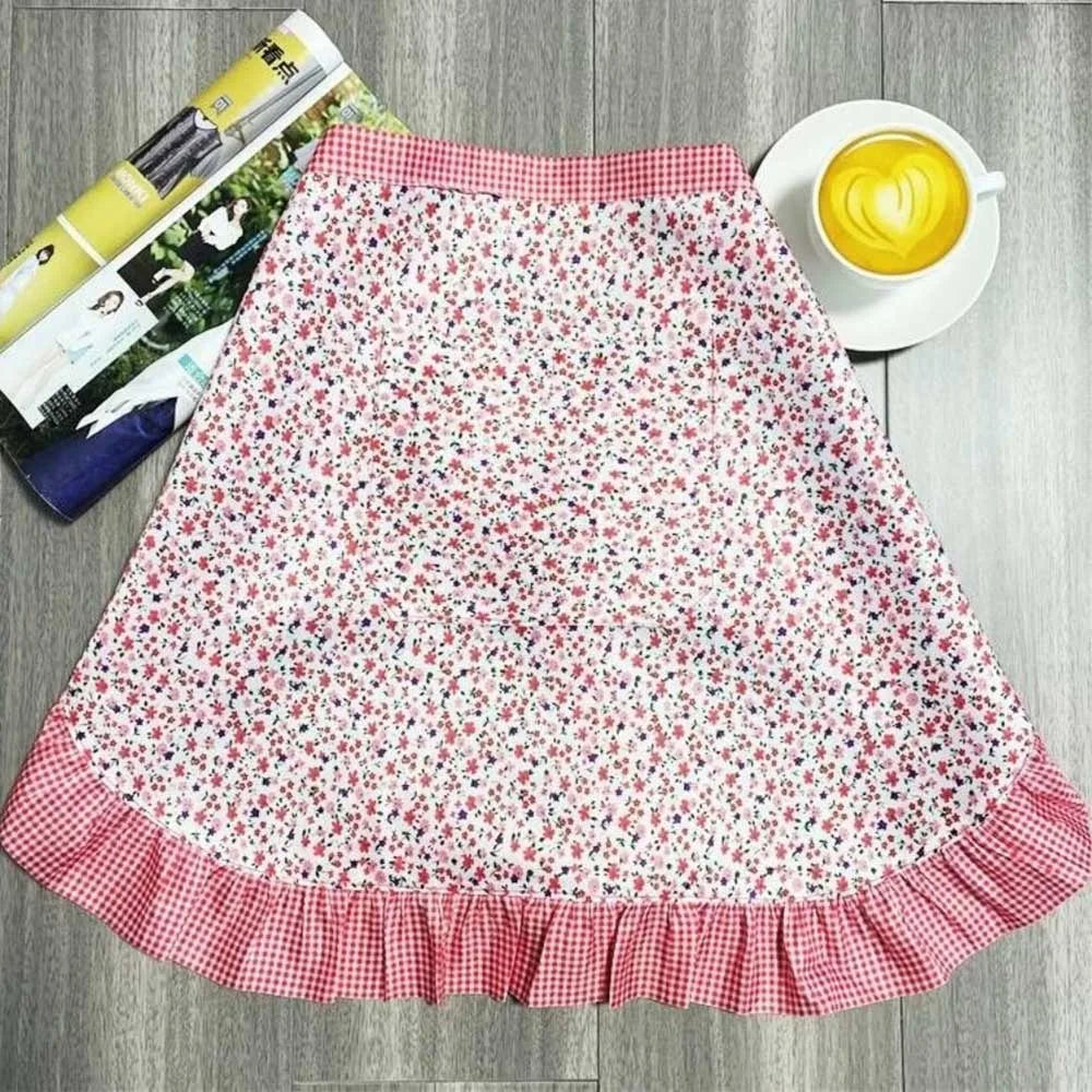 Waitress Maid Style Waist Apron Cosplay Costume Cooking Aprons
