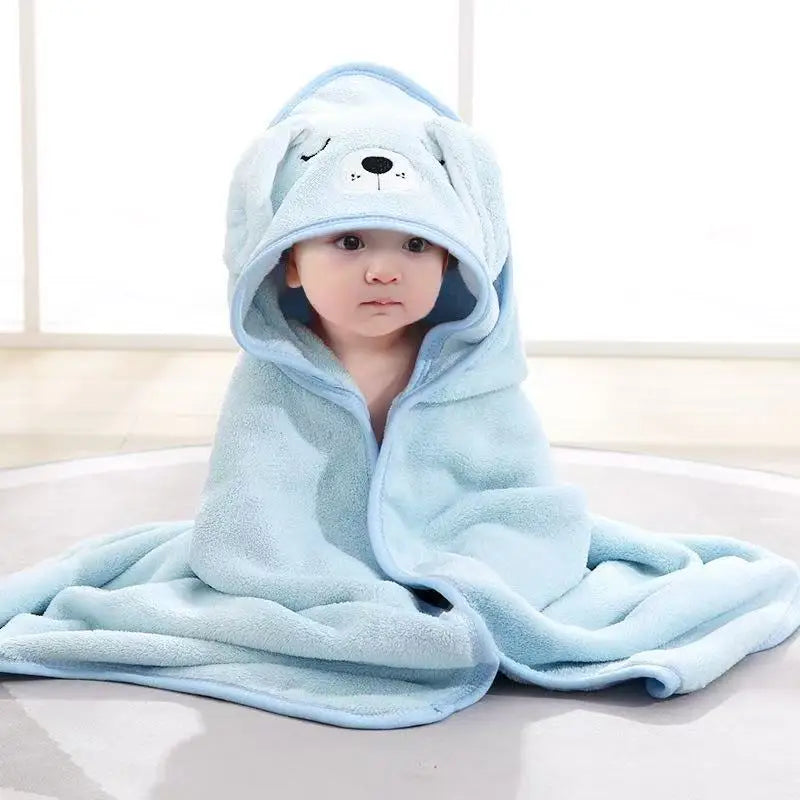 Toddler Bathrobe Infant Bath Towel Boy Girl Blankets Swaddle