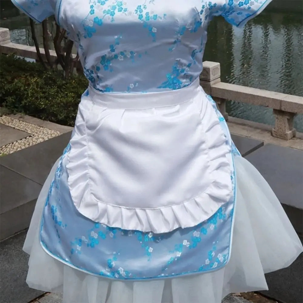 Waitress Maid Style Waist Apron Cosplay Costume Cooking Aprons