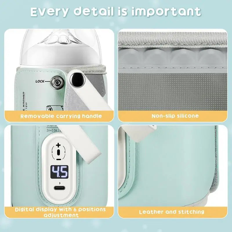 Baby Nursing Bottle Heater Safe Insulated Bag Outdoor Traveling