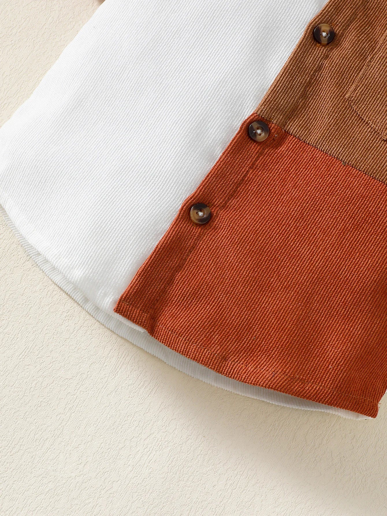 Children Boys' Flip collar Color Blocked Pit Stripe Top Shorts Fashion