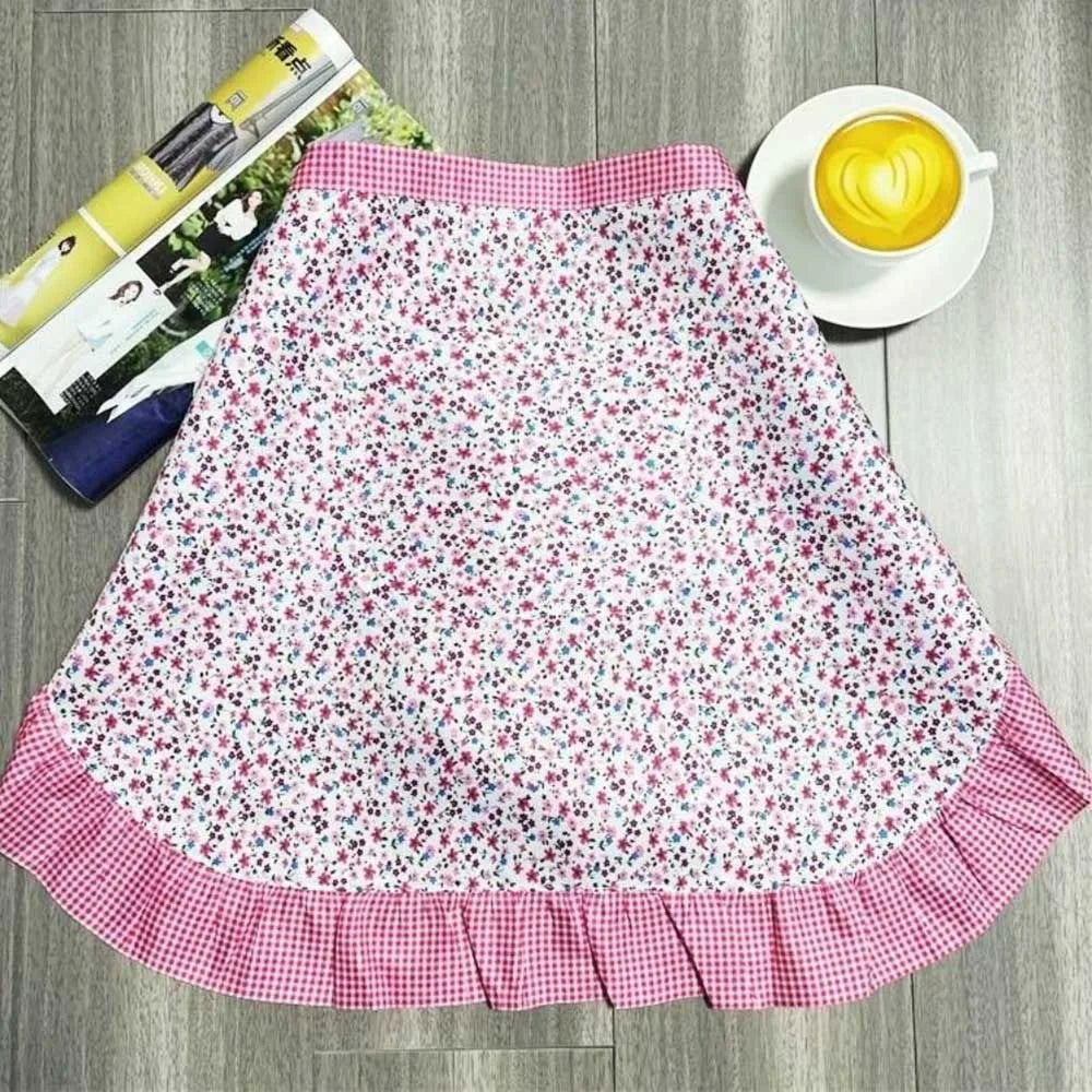 Waitress Maid Style Waist Apron Cosplay Costume Cooking Aprons