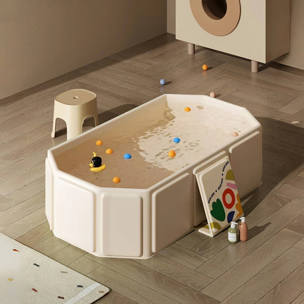 Baby Bathtub for Kids with Drain Outlet Baby Bath Tub Premium Compact