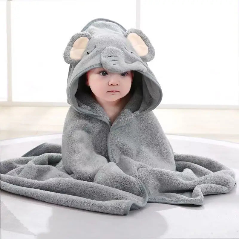 Toddler Bathrobe Infant Bath Towel Boy Girl Blankets Swaddle