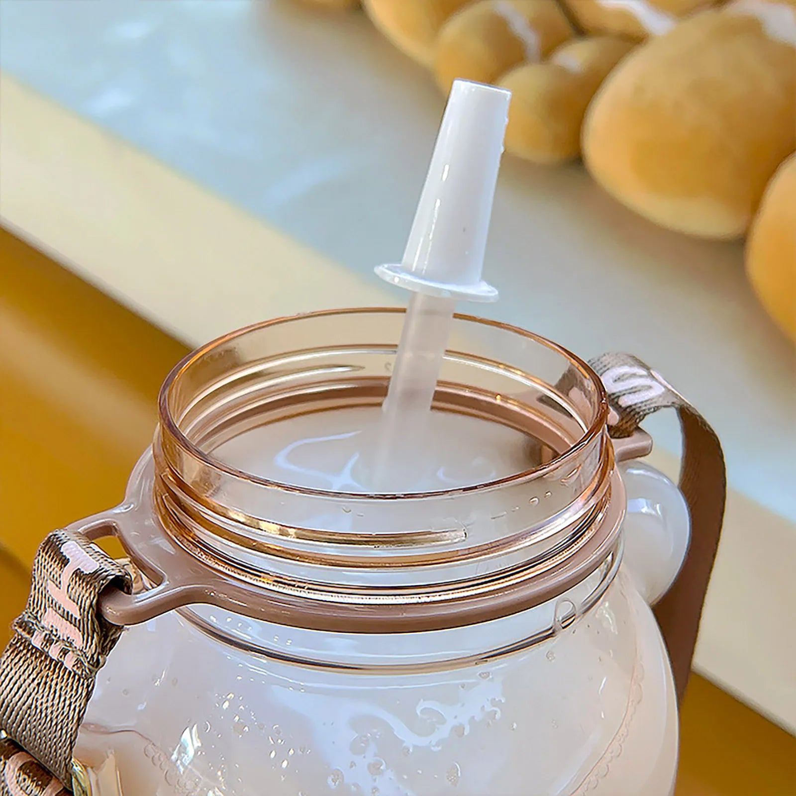 Cute Bear Cup Various Modes of Tumbler with Straw Kawaii Water Bottle
