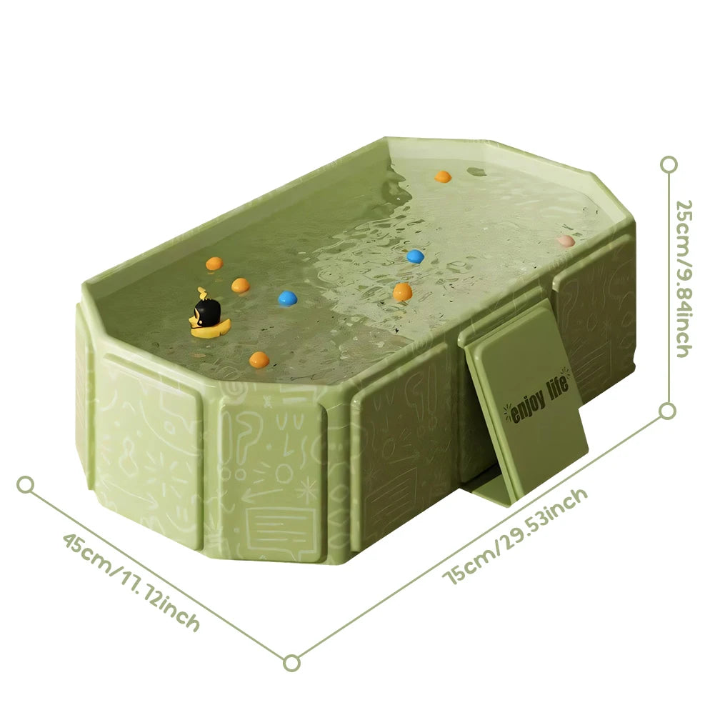 Baby Bathtub for Kids with Drain Outlet Baby Bath Tub Premium Compact