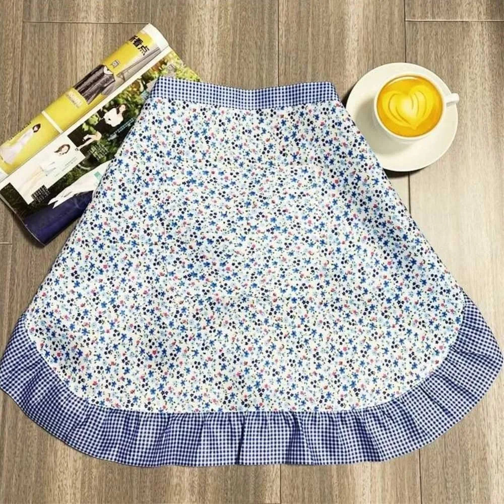 Waitress Maid Style Waist Apron Cosplay Costume Cooking Aprons