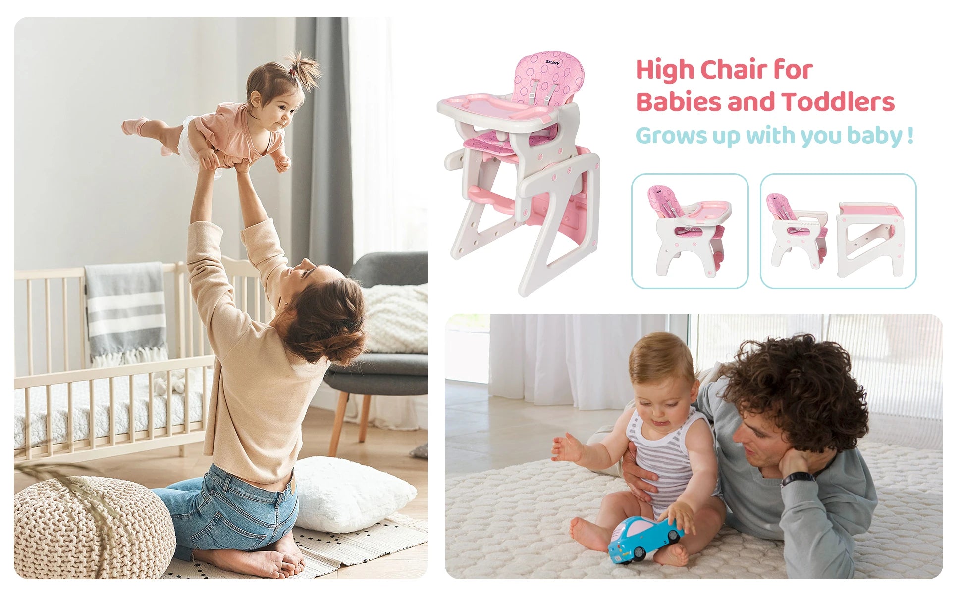 High Chair Baby Eating Chair for Babies and Toddlers Baby Seat