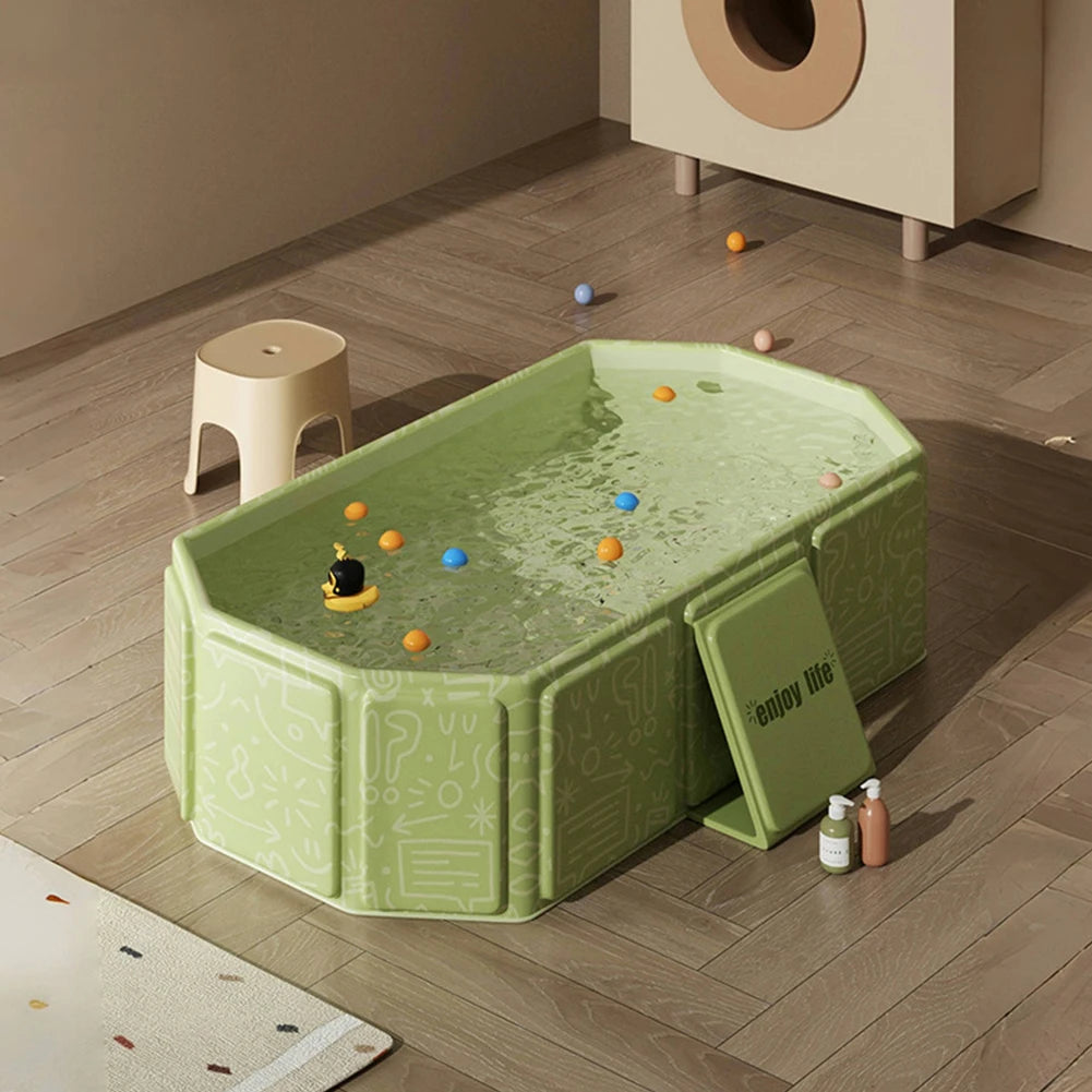 Baby Bathtub for Kids with Drain Outlet Baby Bath Tub Premium Compact