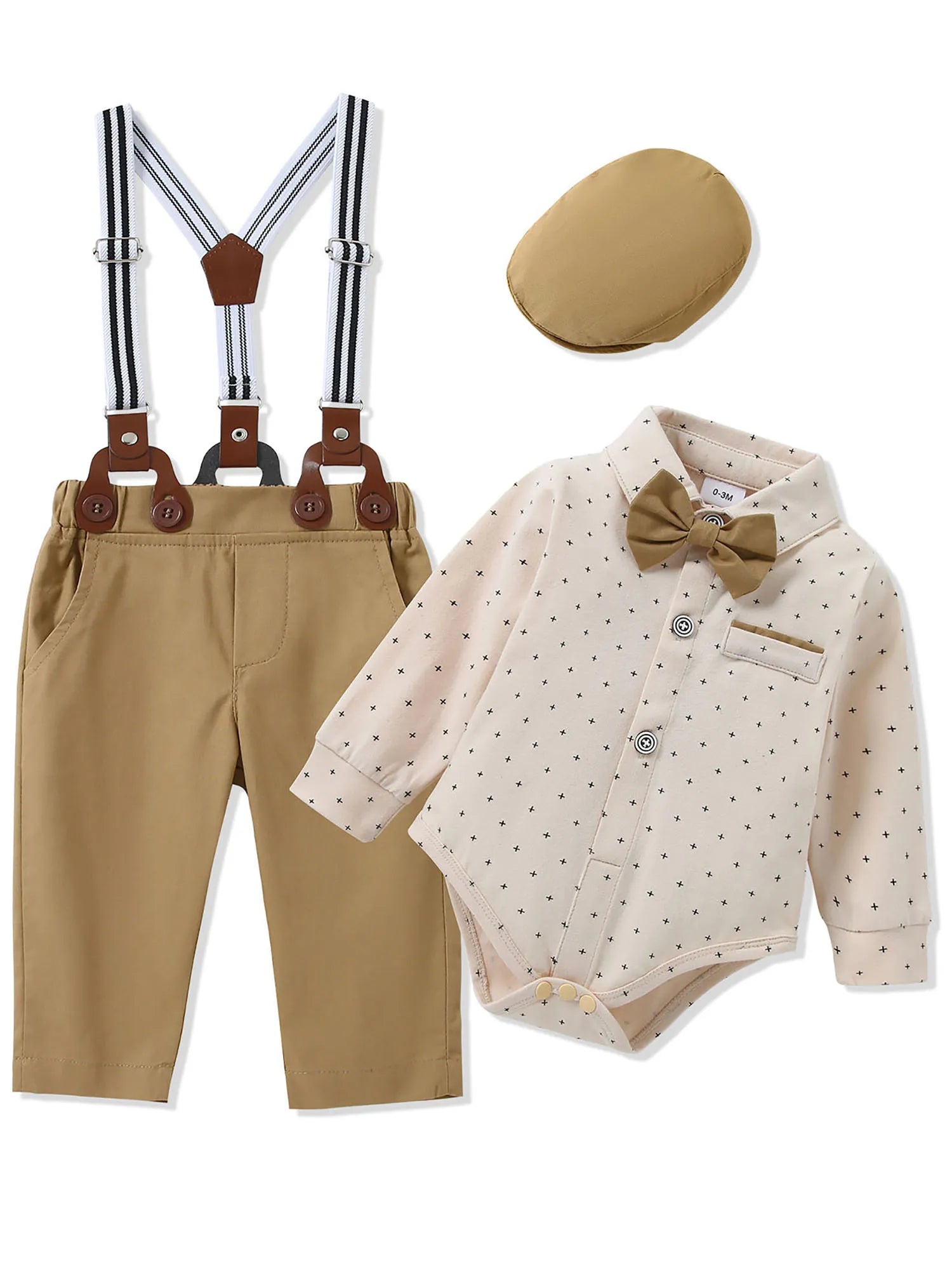 Baby Boy Suit Gentleman Outfit Clothes Set Infant Tuxedo Dress
