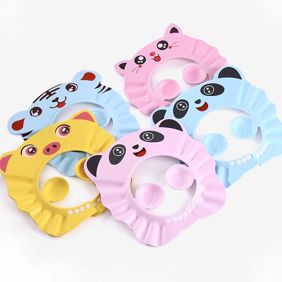 Cute Animal Shower Cap Safety Eye Protection Ear Protection