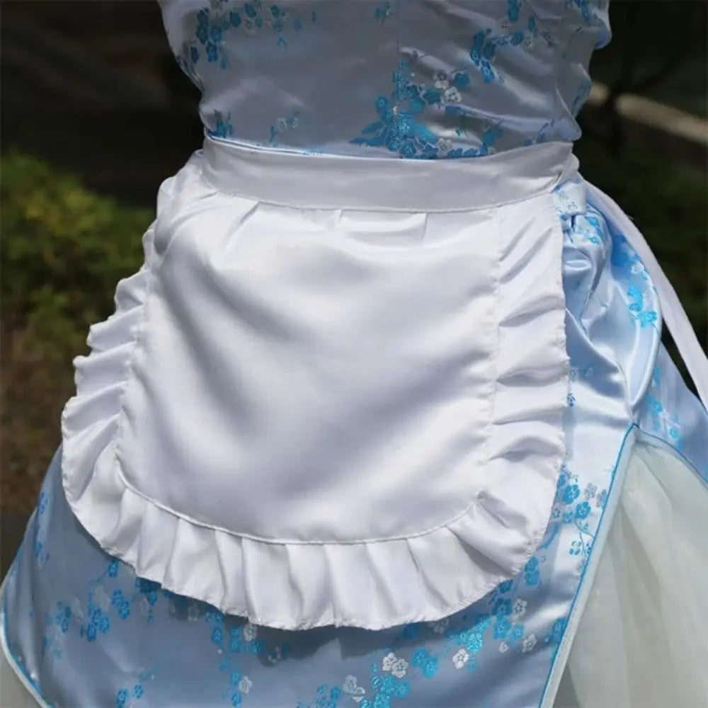 Waitress Maid Style Waist Apron Cosplay Costume Cooking Aprons