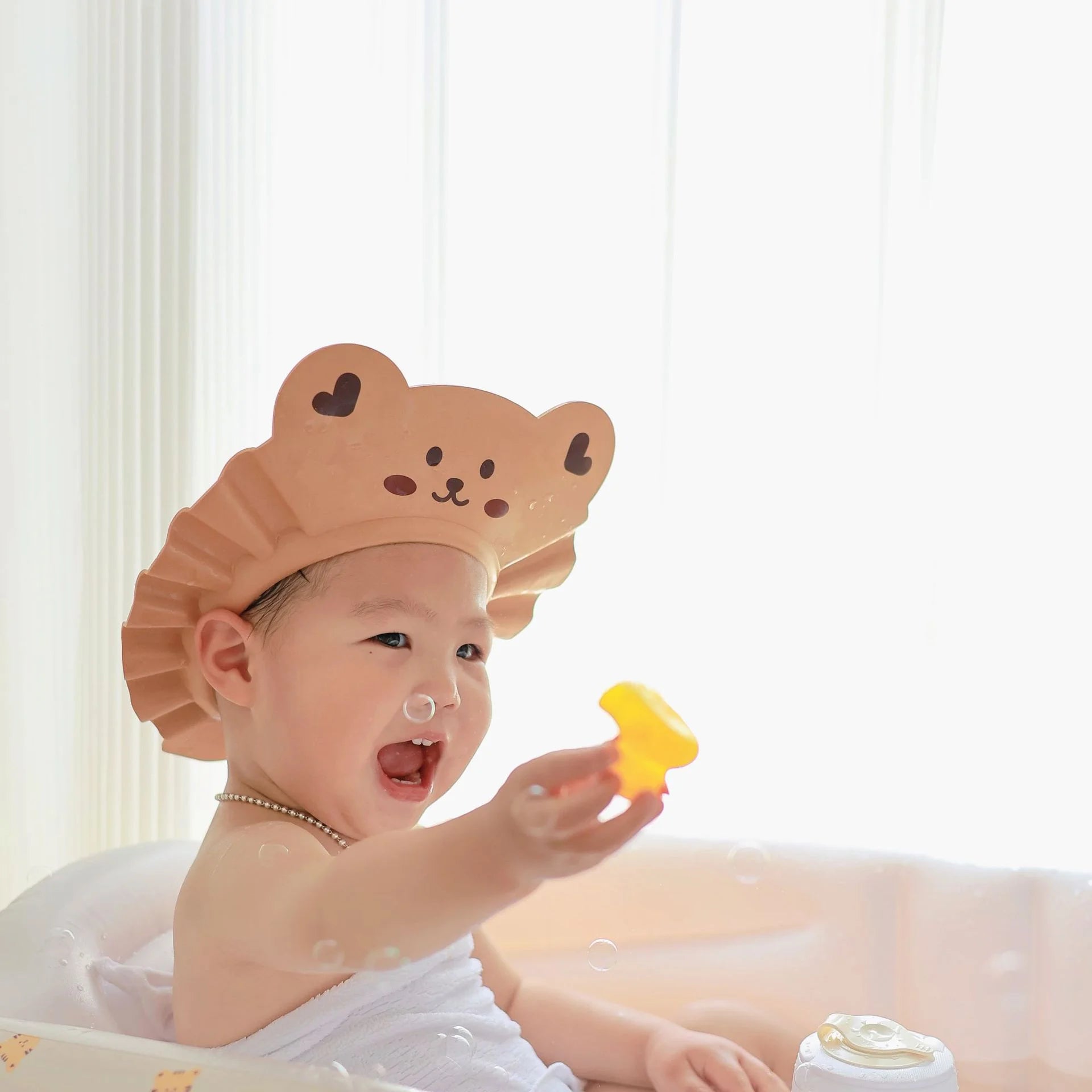 Cute Animal Shower Cap Safety Eye Protection Ear Protection