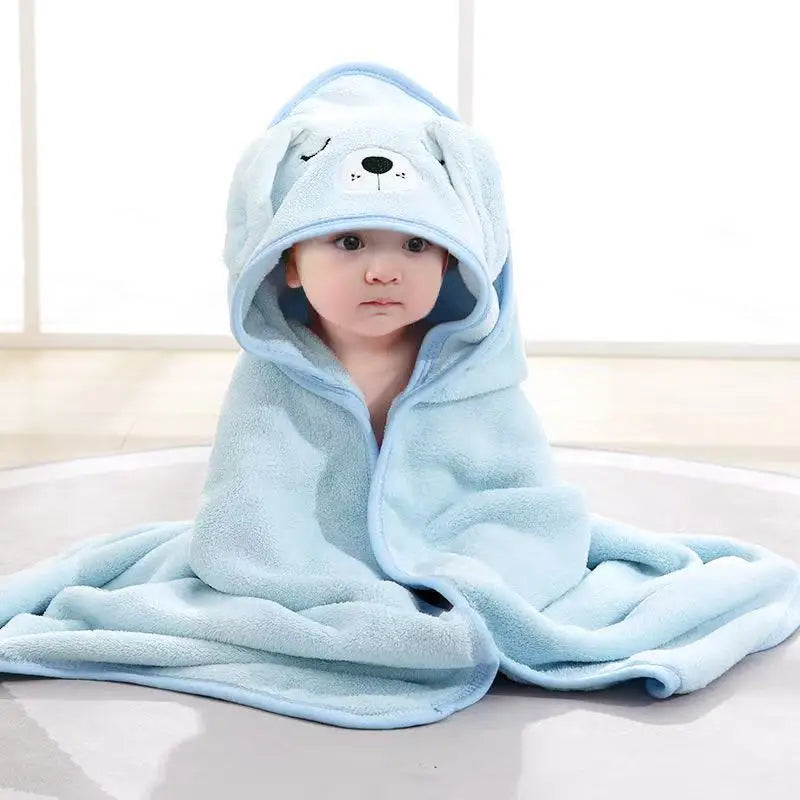 Toddler Bathrobe Infant Bath Towel Boy Girl Blankets Swaddle