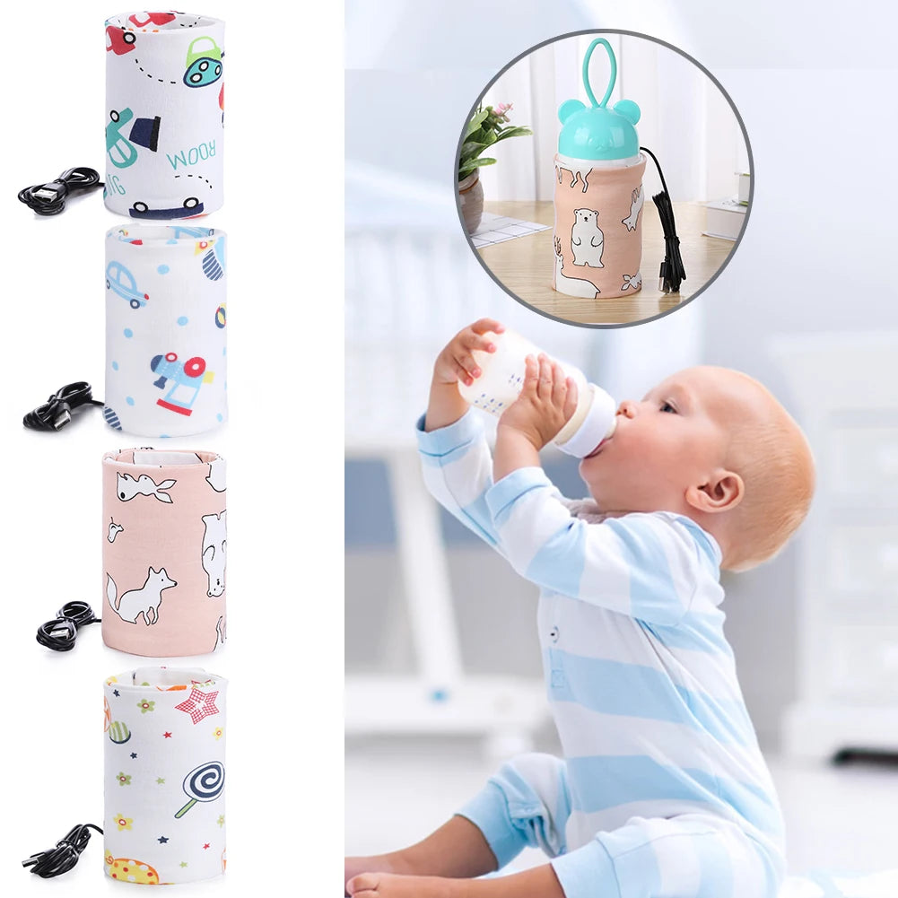 Fashion Baby Infant Feeding Bottle Warmer Protective Sleeve Cup