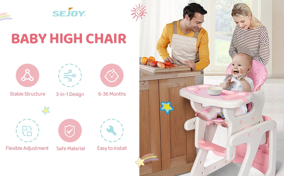 High Chair Baby Eating Chair for Babies and Toddlers Baby Seat