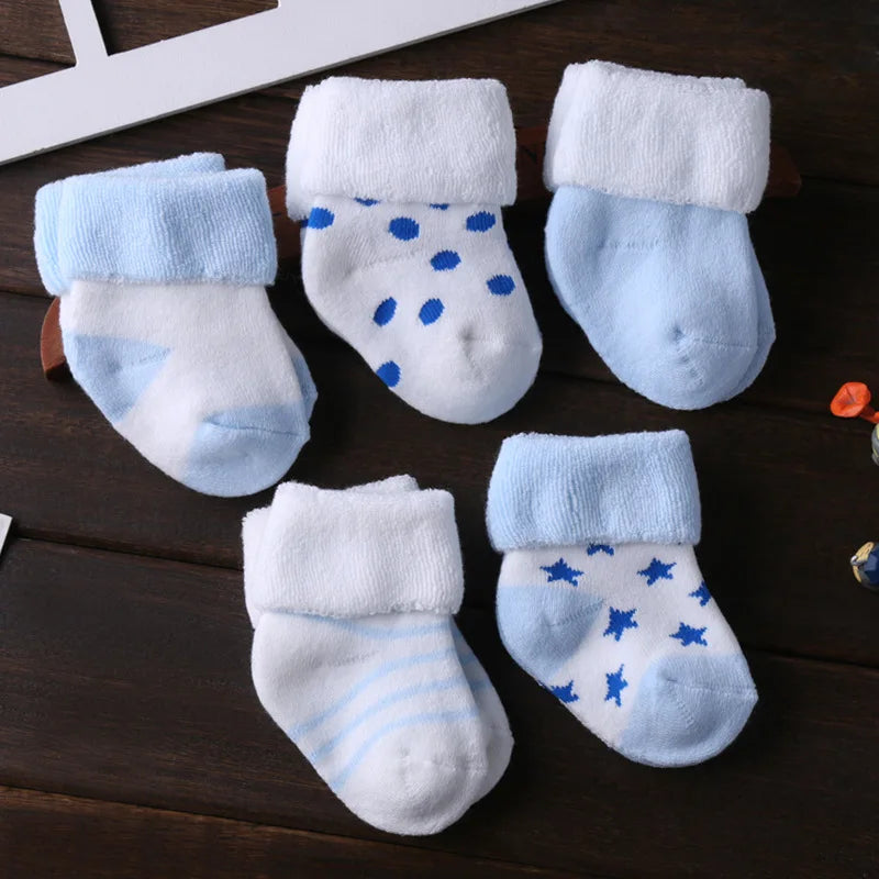 Kiddie zoom 5Pairs/lot unisex Non-Skid Baby Shoe Socks 0-12months