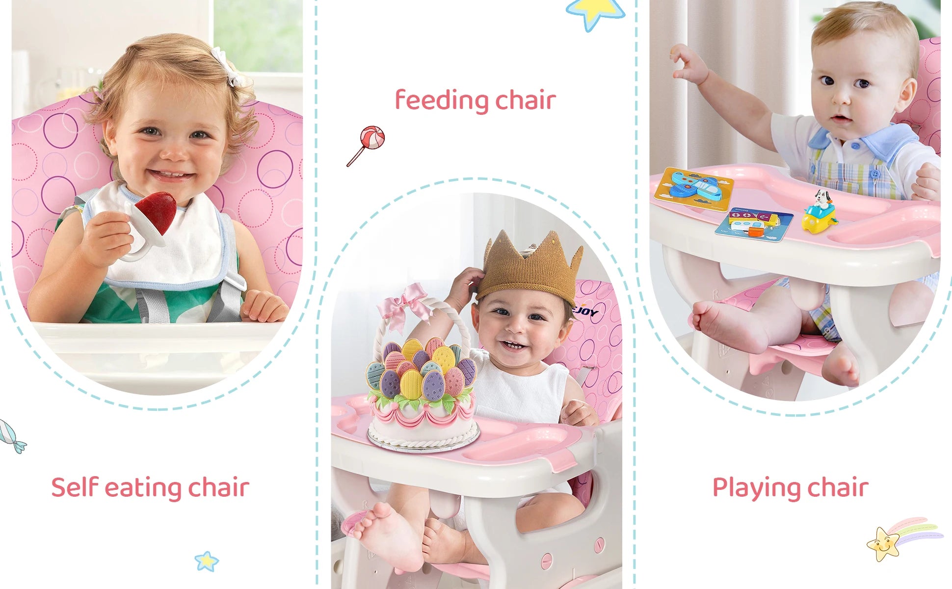 High Chair Baby Eating Chair for Babies and Toddlers Baby Seat