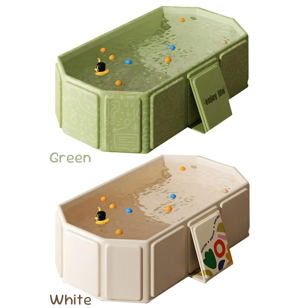 Baby Bathtub for Kids with Drain Outlet Baby Bath Tub Premium Compact