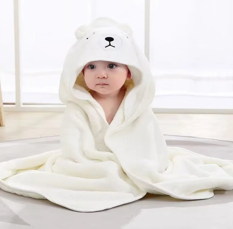 Toddler Bathrobe Infant Bath Towel Boy Girl Blankets Swaddle