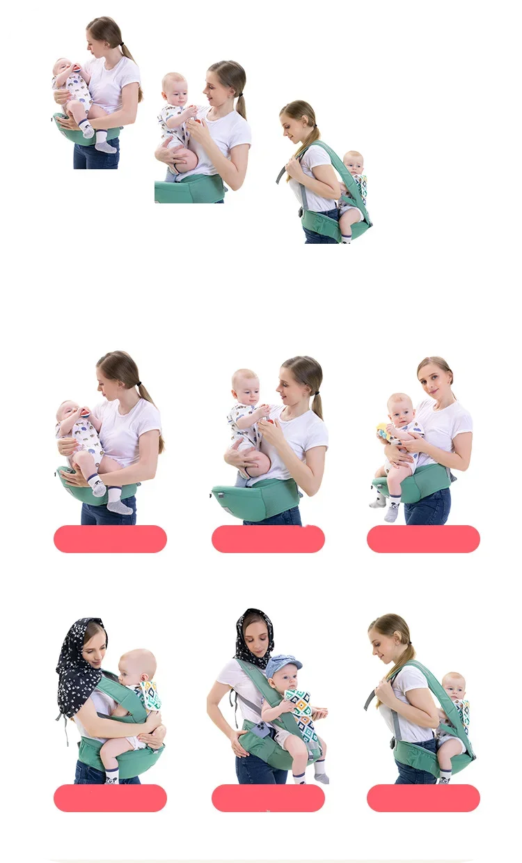 Ergonomic Baby Carrier Backpack With Hip Seat For Newborn Baby Kangaroo
