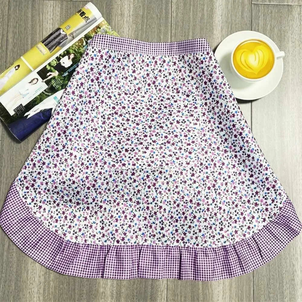 Waitress Maid Style Waist Apron Cosplay Costume Cooking Aprons