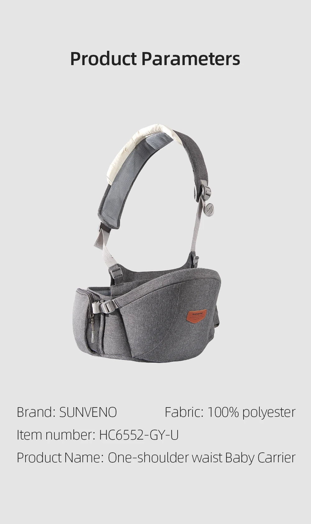 Sunveno New One Shoulder Baby Carrier Effortless Baby Carrier Accessories