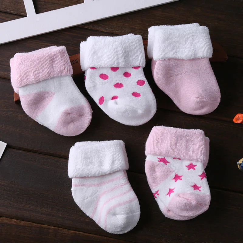 Kiddie zoom 5Pairs/lot unisex Non-Skid Baby Shoe Socks 0-12months