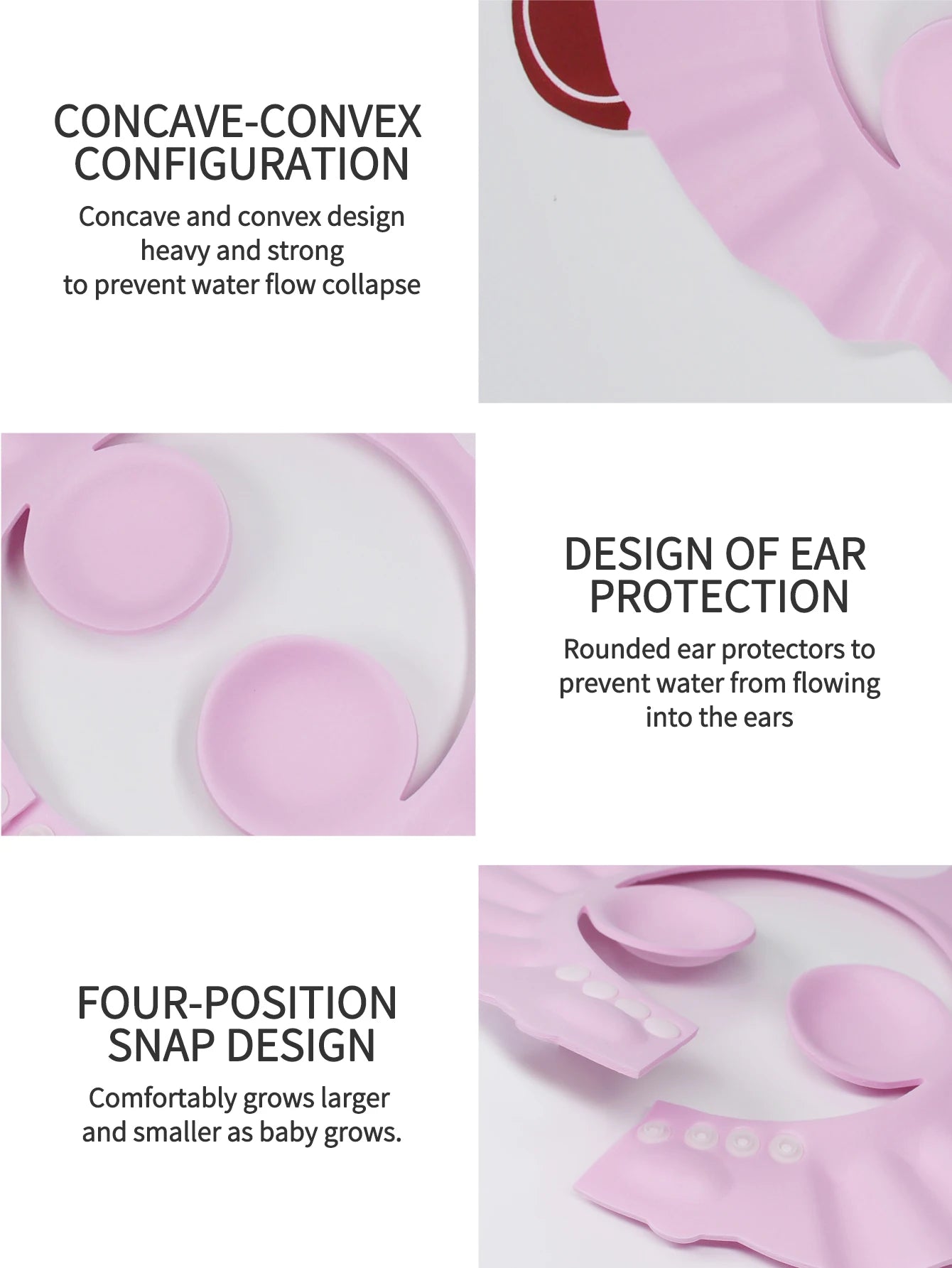 Cute Animal Shower Cap Safety Eye Protection Ear Protection