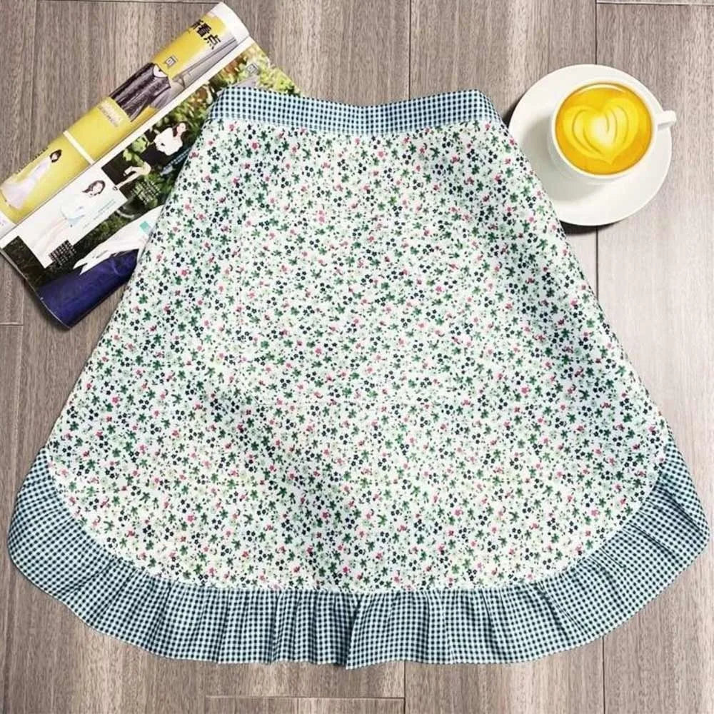Waitress Maid Style Waist Apron Cosplay Costume Cooking Aprons