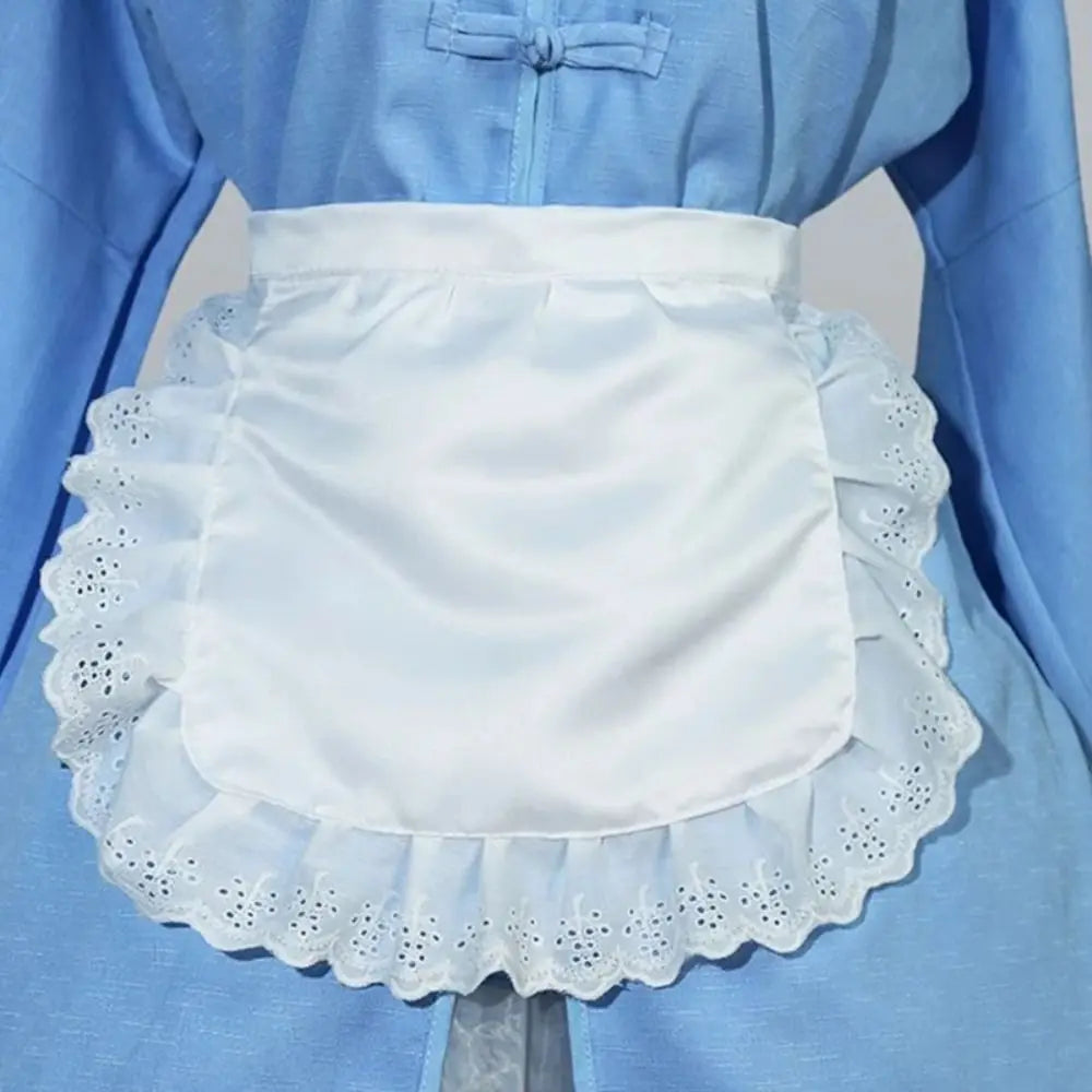 Waitress Maid Style Waist Apron Cosplay Costume Cooking Aprons