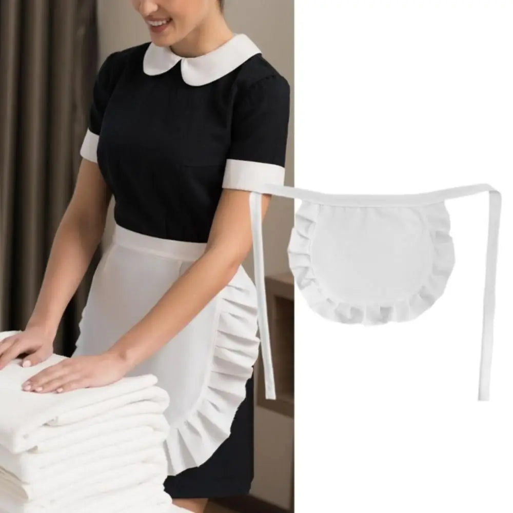 Waitress Maid Style Waist Apron Cosplay Costume Cooking Aprons