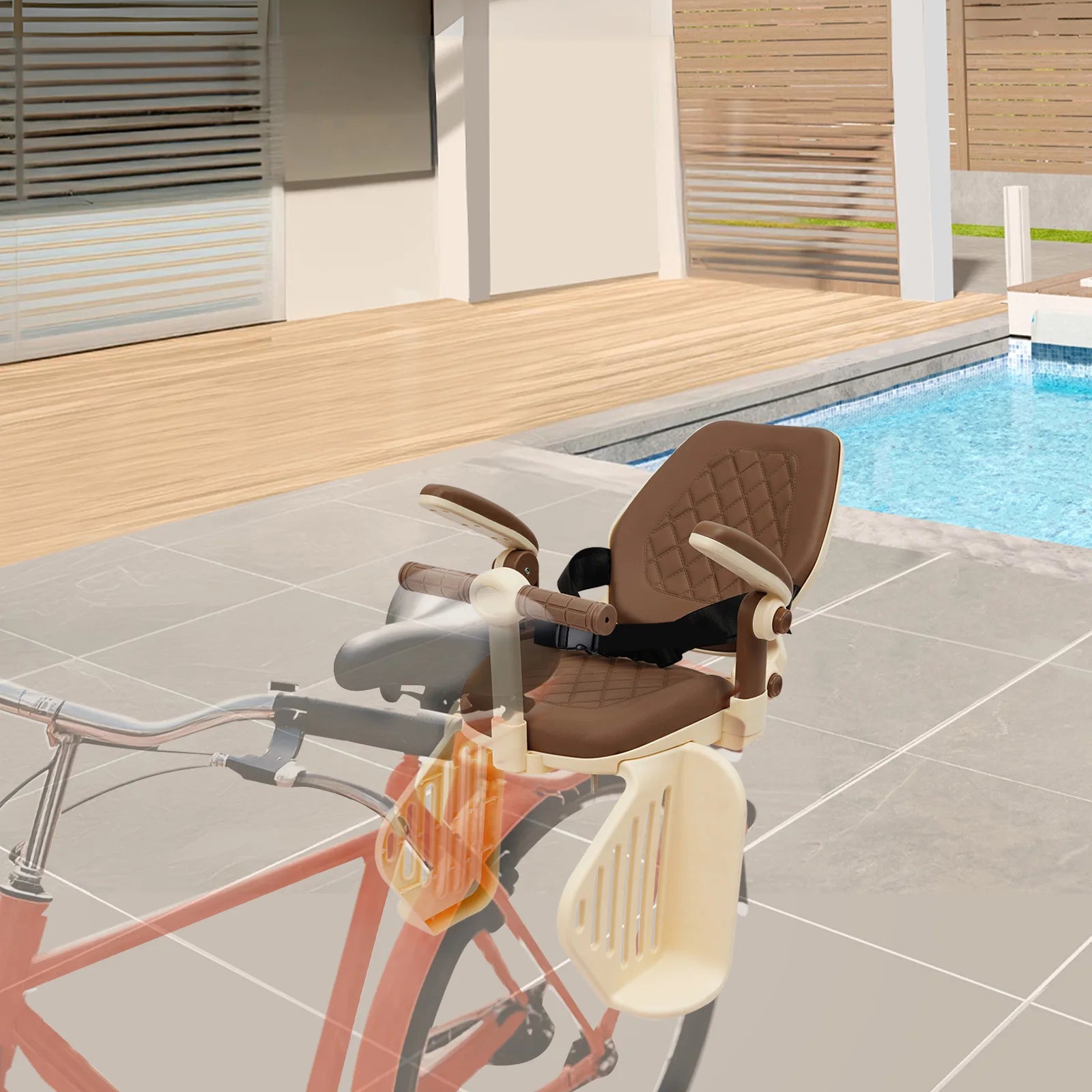 Child Seat for Kids Density Sponge Padding, Easy Installation