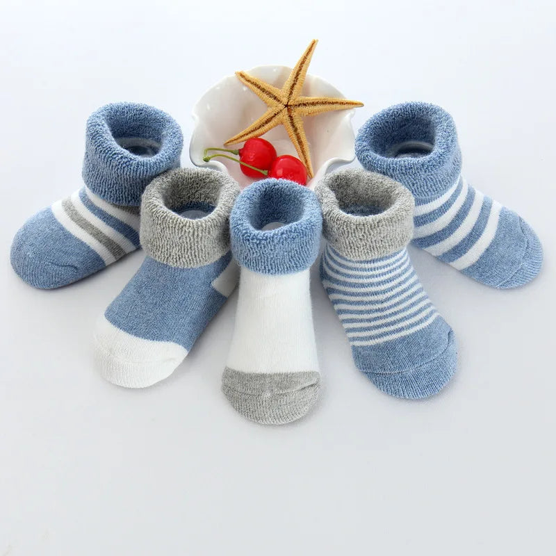 Kiddie zoom 5Pairs/lot unisex Non-Skid Baby Shoe Socks 0-12months