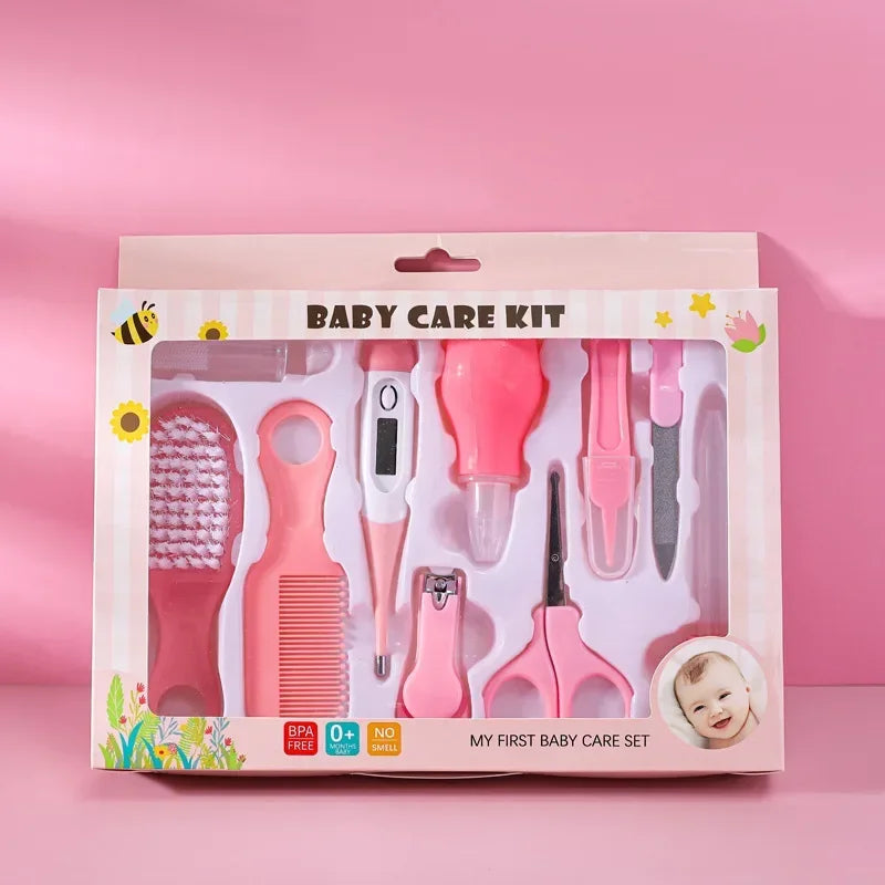 Hair Health Care Thermometer Grooming Brush Clipper Teether Set Kid