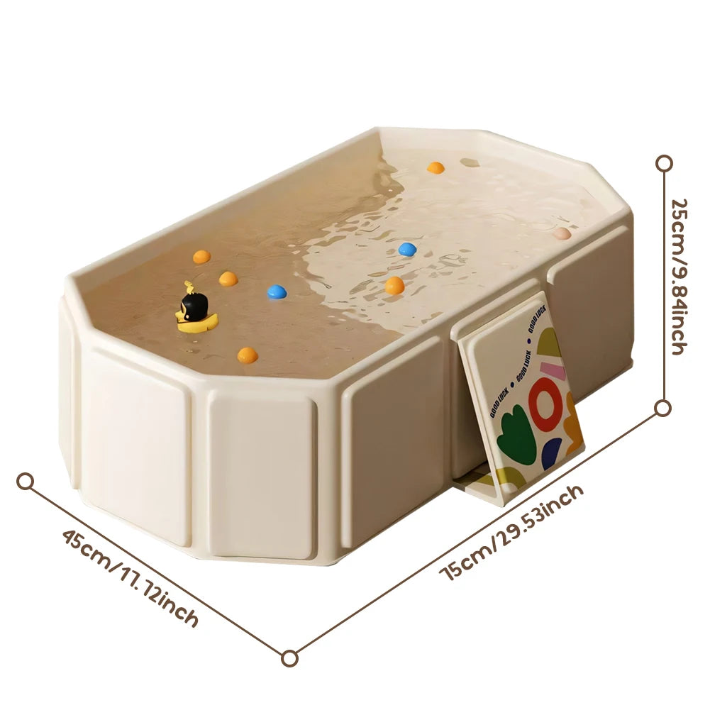 Baby Bathtub for Kids with Drain Outlet Baby Bath Tub Premium Compact